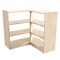 Flash Furniture Bright Beginnings Commercial 3 Tier Wooden Classroom Open Corner Storage Unit, Natural MK-KE24053-GG - alternate 1